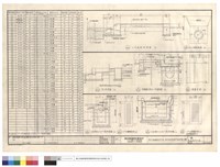 藏品(人行道剖面詳圖，R.C.P埋設詳圖，剖面詳圖，百歲磚地面及L1型溝詳圖，溝蓋平面，A型、B型陰井剖面詳圖、鑄鐵蓋平面)的圖片