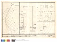 藏品(R.C墻彎曲平面,剖面圖,伸綘大樣,鋁窗木門窗立面圖)的圖片