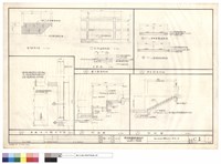 藏品(餐廳室外踏步平面,剖面圖,餐廳廣場明細,瀝青路面明細)的圖片