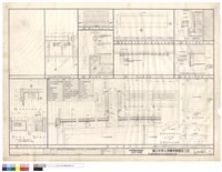 藏品(看台欄杆詳圖，黑板大樣，衣物架、屋頂做法大樣)的圖片
