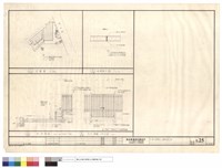 藏品(位置圖，伸縮縫大樣，剖面詳圖，花台、柵籬、大門立面)的圖片