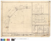 藏品(底層弧形門窗平面，鋁窗立面)的圖片