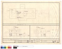 藏品(屋頂平面圖,東,西向立面圖)的圖片