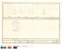 藏品(北向門廳,貼花崗石各牆面兩立面圖,門廳地坪平面圖)的圖片