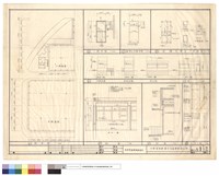 藏品(配置圖,二樓,屋頂及水箱平面圖,結構平面及水箱鐵蓋,左右正背立面圖,剖面圖,D1,D2大樣)的圖片