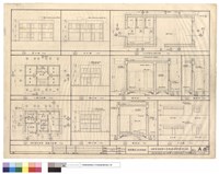 藏品(辦公室及宿舍平面,立面圖,工人休息及公廁平,立,剖面圖)的圖片