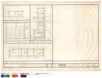 藏品(文康室平面,書架立面,剖面圖)的圖片