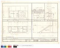 藏品(地下室廁所平面,剖面,甲梯屋頂剖面,排水溝,抽風口大樣)的圖片