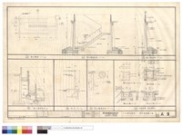 藏品(室外樓梯平面,剖面圖,擋土牆剖面圖,扶手,室外樓梯扶手,有蓋明溝,陰井詳圖)的圖片