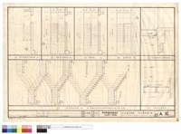 藏品(室外鐵梯平面,剖面圖,室外鐵梯與室內關係剖面圖,鐵梯剖面詳圖)的圖片