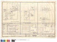 藏品(地下層,屋頂平面,立面,剖面圖,門大樣圖)的圖片