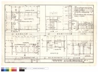 藏品(臥室標準平面圖，置物櫃木作明細圖，10人份乘人電梯昇降路平面圖，教官及管理員室浴廁平面，浴廁剖面圖)的圖片