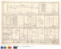藏品(鐵門詳圖、門窓立面，圍墻)的圖片