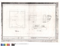 藏品(管理員室、教官室平面圖，單人床 E剖面圖，C-1立面圖，床頭櫃剖面圖)的圖片