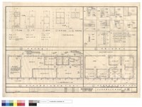 藏品(門窗立面圖、門窗大樣詳圖，男生宿舍壹層大隊部修繕平面圖，壹至肆層區隊長室修繕平面圖)的圖片