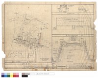 藏品(配置圖,排水平面圖,路面,擋土牆,安全島,側溝大樣圖)的圖片