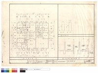 藏品(二層平面、木門立面、北向陽台欄杆詳圗)的圖片