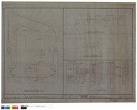 藏品(大樓外圍庭園燈配置平面圖、大門及側門電燈配置圖、負載表、圖例)的圖片