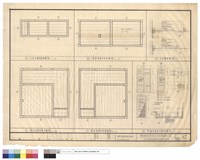 藏品(天花板、門窗、水池平面、立面、剖面圖)的圖片