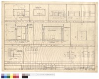 藏品(平面,立面,剖面,門,柱大樣)的圖片