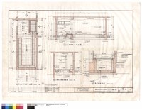 藏品(洗衣烘乾室平面圖,剖面圖,集水井剖面圖)的圖片
