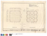 藏品(基樁位置平面,底層基礎結構平面及材料規格,施工注意事項)的圖片