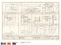 藏品(櫃台及樓層名牌平面,立面,剖面圖,信箱立面及大樣詳圖)的圖片
