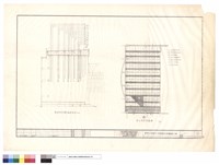 藏品(舞台布幕吊具剖面配置圖.舞台鋼架平面圖)的圖片