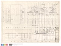 藏品(拾陸層屋頂花園平面圖.花台剖面圖.柱角大樣.吊燈詳圗.落地門窗立面圖.大廳開口剖面詳圗)的圖片
