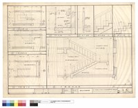 藏品(甲梯二樓平面.乙梯壹.貳樓平面.甲樓梯剖面圖.扶手明細.踏步詳圗.踏步大樣)的圖片