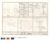 藏品(門立面.木門窗大樣.防火門大樣.防爆窗立面.防爆窗詳圖.地下室集水井詳圗)的圖片