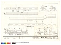 藏品(圍牆花台立面圖,圍牆花台平面圖,圍牆花台剖面圖,樓梯踏步扶手大樣圖,花台剖面)的圖片