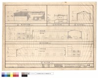 藏品(辦公室,廠房剖面圖,廠房東向.北向.南向立面圖)的圖片