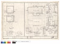 藏品(蓄水池平面圖,剖面圖,蓄水池人孔蓋平面圖,爬梯詳圗,冷凍庫平面詳圗,冷凍庫屋頂平面圖,詳圗,牆剖面,明溝詳圗)的圖片