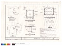 藏品(鋼樑與鋼柱接頭標準詳圗,柱變斷面之樑柱接合詳圗,SRC柱.SRC樑.B2層下部鋼骨及配筋位置及保護層標準詳圗.鋼筋續接器詳圗)的圖片