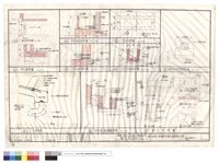 藏品(甲.乙天溝詳圗,甲.乙花台剖面詳圗,乙花台排水管大樣,乙花台平面圖,排水溝.柏油路面詳圗,集水井詳圗,高壓水泥管基礎剖面)的圖片