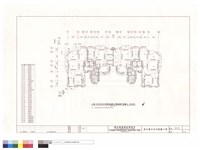 藏品(乙棟55坪及45坪雙併連棟三層結構平面圖)的圖片