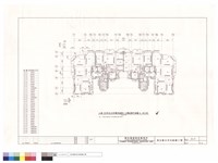 藏品(乙棟55坪及45坪雙併連棟十三層結構平面圖)的圖片