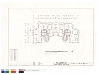 藏品(乙棟55坪及45坪雙併連棟屋頂層結構平面圖)的圖片