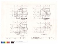 藏品(別墅120坪基礎.一層.二層.屋頂結構平面圖)的圖片