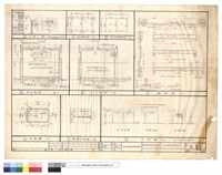 藏品(配筋圖.立面圖.木窗大樣.基礎平面.屋頂結構平面.A-A.B-B剖面.平面圖.屋頂平面圖)的圖片