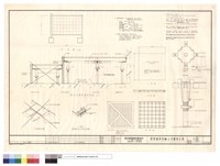 藏品(平面圖.鋁合金高架地板剖面.斜坡板詳圖.電纜線出口開孔詳圖.上視圖.剖視圖.底視圖.側視圖)的圖片