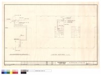 藏品(A棟四樓電腦室專用箱型冷氣機配管系統示意圖N.S.,(A棟)屋頂－配管平面圖)的圖片