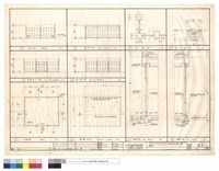 藏品(側立面.綜剖面.東南向.西北向立面.平面圖.屋頂平面.柱.陰井.墻剖面)的圖片