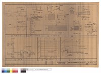 藏品(柱詳圖.石膏板天花平面.剖面.坡道大樣.屋頂出入口及爬梯大樣.防盜窗立面圖)的圖片