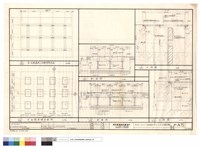 藏品(大樣圖.空壓機基礎I型鋼佈置平面.空壓機基礎平面圖.剖面圖)的圖片