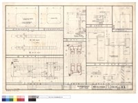 藏品(屋頂平面圖.牆剖面.電覽溝剖面.門窗立面.大樣詳圖)的圖片