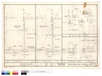 藏品(墻剖面圖.電纜溝剖面及大樣圖.鐵門立面及大樣圖)的圖片