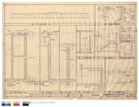 藏品(立面、墻剖面、樓梯詳圖、粉刷表)的圖片