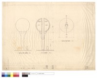 藏品(剖面圖、球形水塔平面圖及立面圖)的圖片